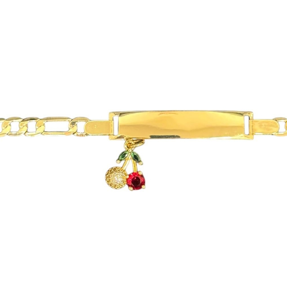 Cherry bracelet, gold-plated stainless steel, gold-colored Cherry Metal